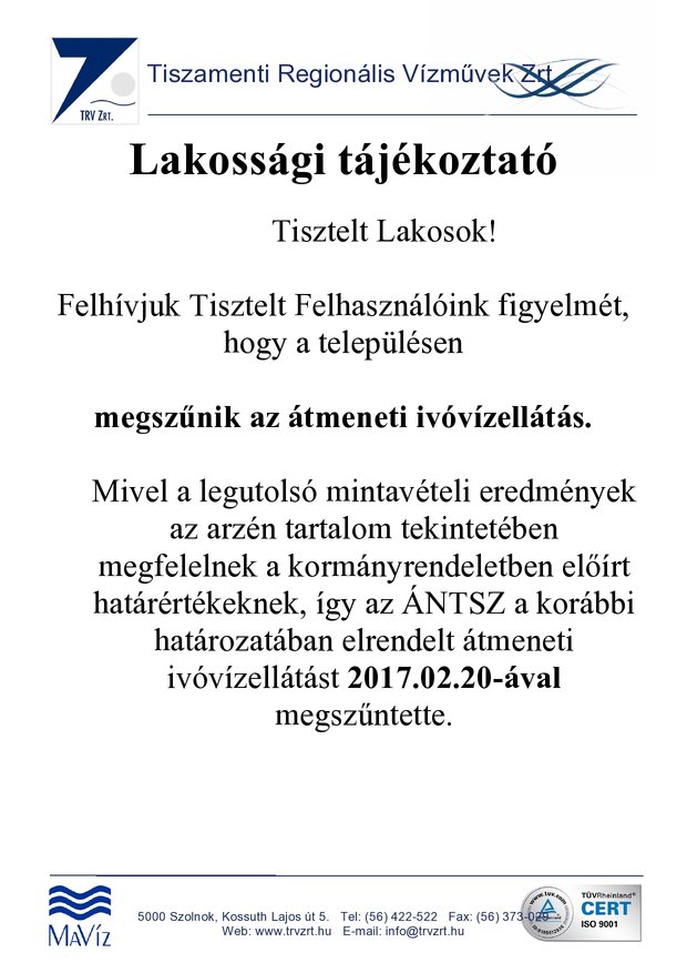 Tájékoztatás