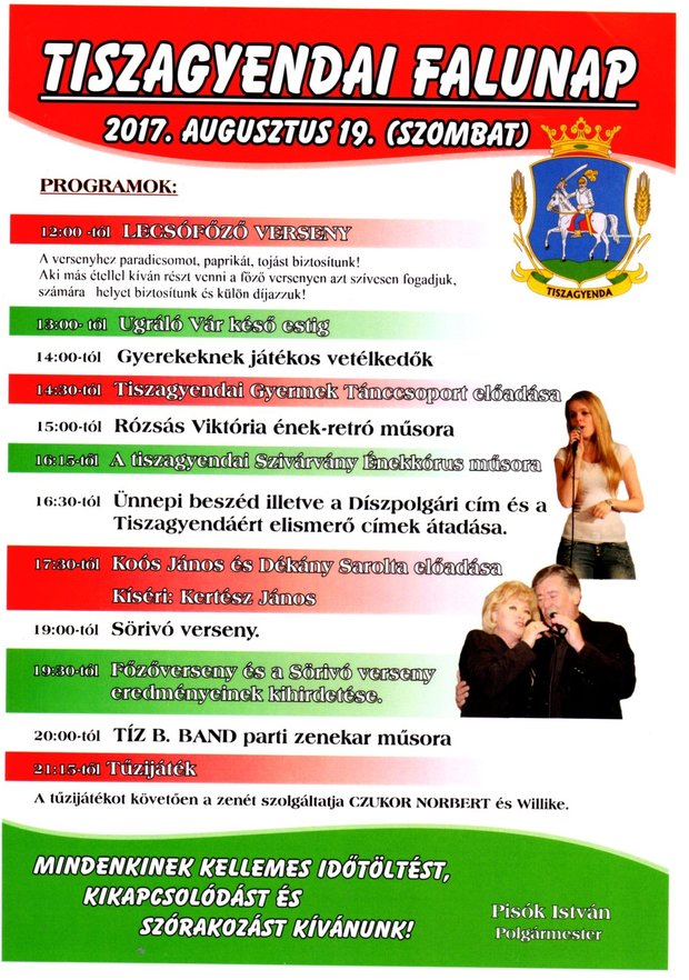 Tiszagyendai Falunap 2017