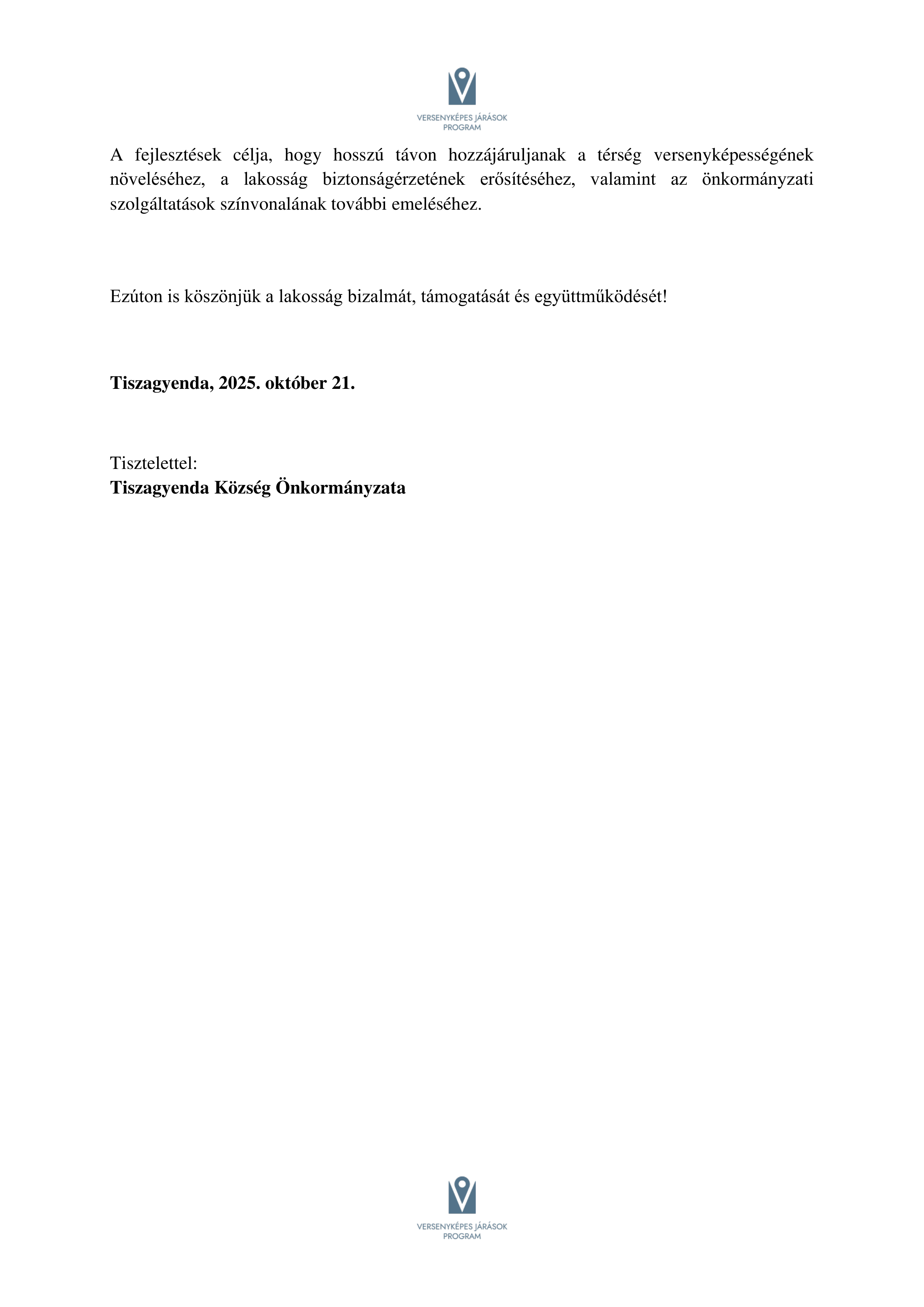 Tájékoztatás
