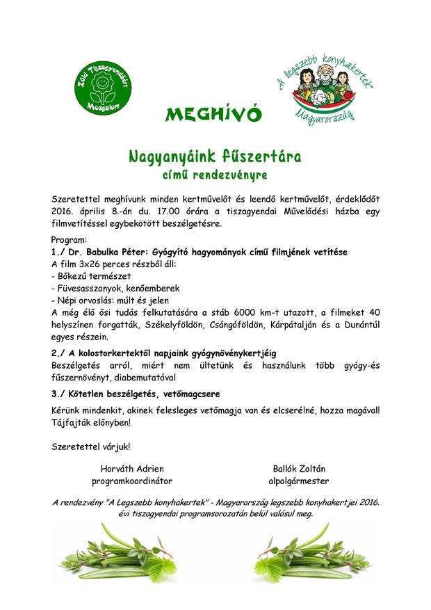 Nagyanyáink fűszertára