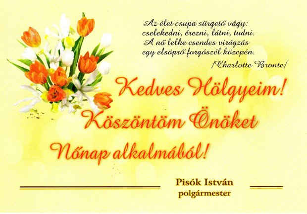Nőnapi köszöntő