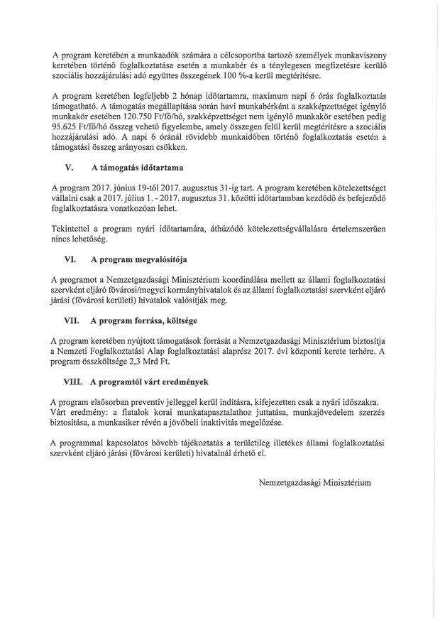 Nyári diákmunka