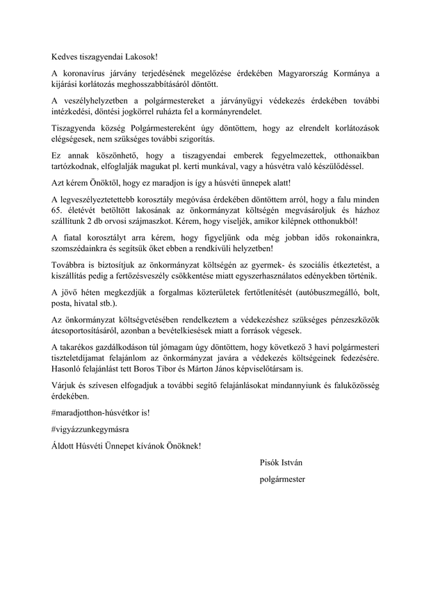 Tájékoztatás