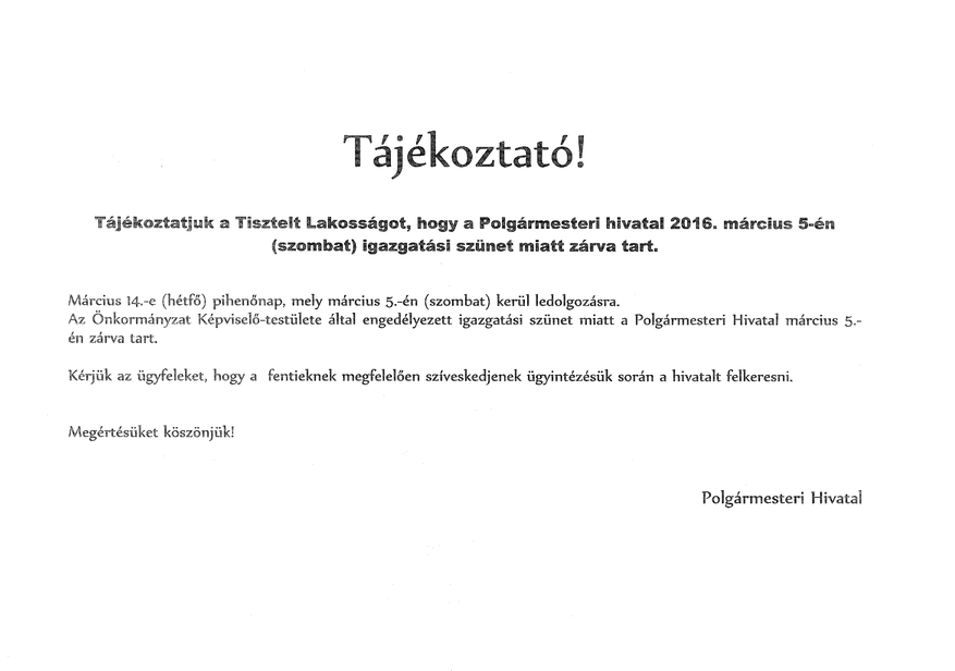 Igazgatási szünet