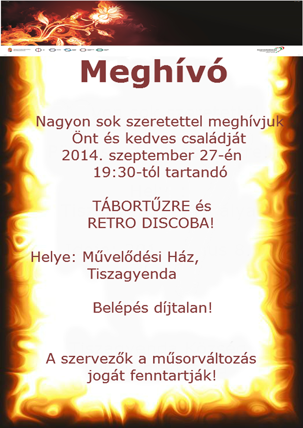 Tűzgyújtás meghívója