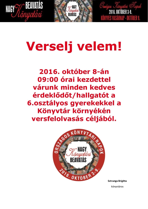 Verselj Velem!