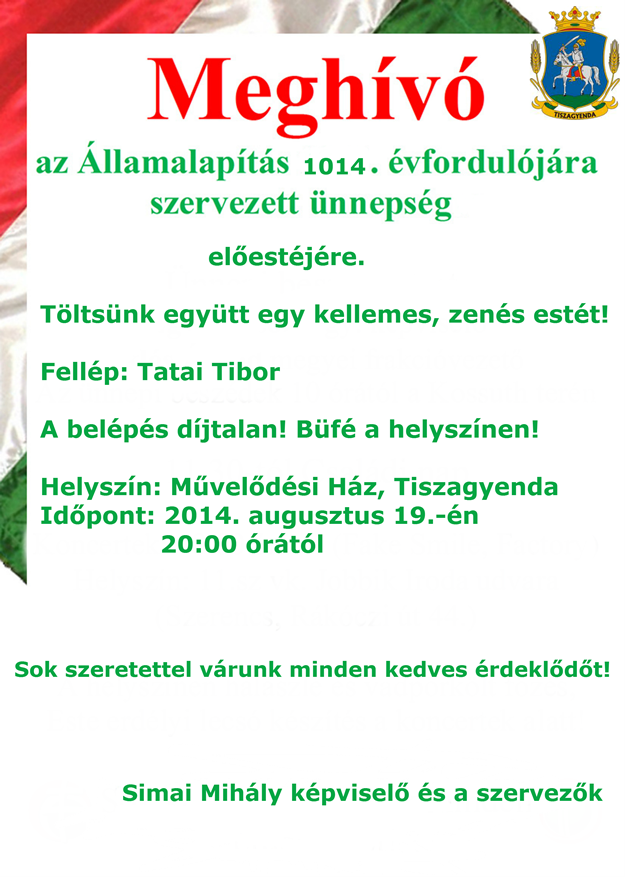 Zenés est meghívója